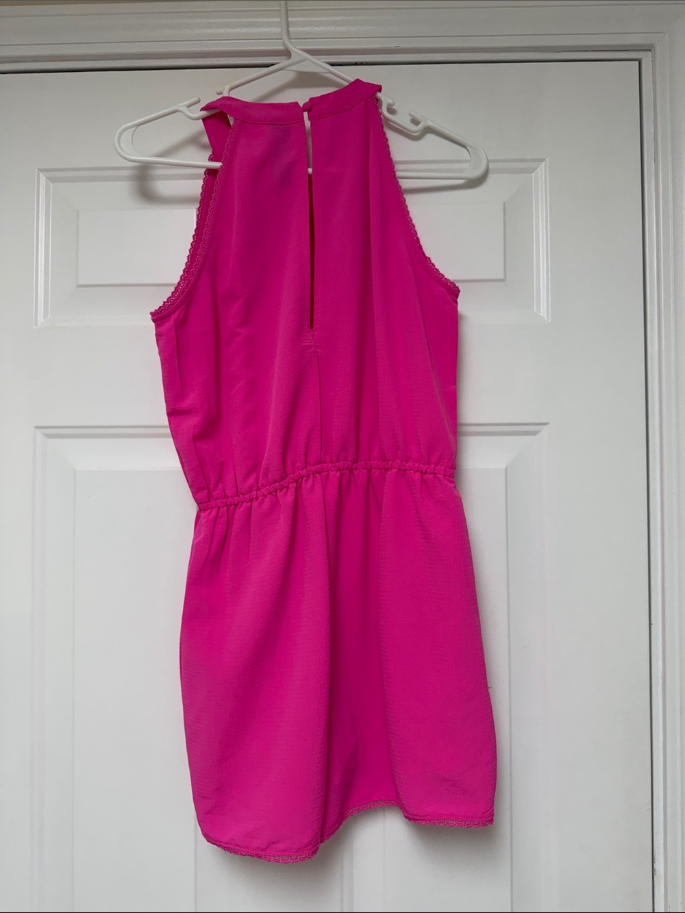 Blue Rain Hot Pink Sleeveless Romper - Picture 2 of 5